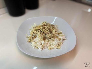 Vegán „túrós” tészta füstölt tofuval 🌱